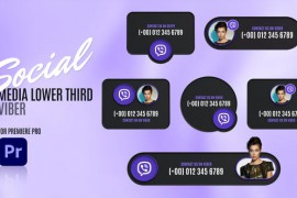 Social Media Lower Thirds Viber - Premiere Pro 48886583