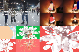 Cartoon Christmas Stuff Seamless Transitions | Premiere Pro MOGRT 49778042