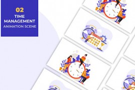 Time management concept Animation Scene 50795791
