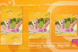 Collage Summer Holidays Travel | Instagram Stories Logo Opener 52027143