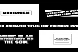 Minimal Animated Titles for Premiere Pro 47439041