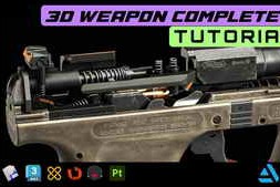 Gumroad – 3D Weapon Tutorial for Portfolio