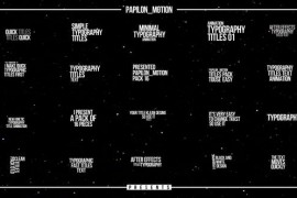 Typography Titles Text | After Effects 45056496