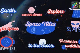 Space Sticker Titles for FCPX 51990531