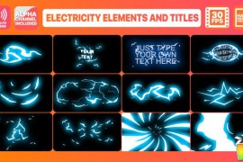 Electricity Elements And Titles | FCPX 24253075