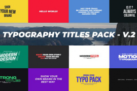 Typography Titles Pack / MOGRT 52270274