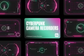 Cyberpunk HUD Camera Recorder for After Effects 43779924