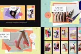 Folded Posters | Premiere Pro MOGRT 44221449