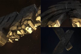 3D Fragments Logo Reveal 48683325