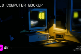 Old Computer Mockup Night Version 56261695