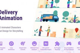 Delivery Service - Shipping and Shopping MOGRT Premiere Pro 52182342