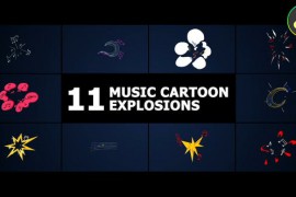 Music Cartoon Explosions | DaVinci Resolve 52689075