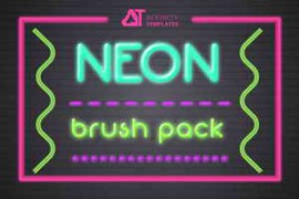 Free Download:CreativeMarket – Neon Brush Pack Affinity Designer 4966922