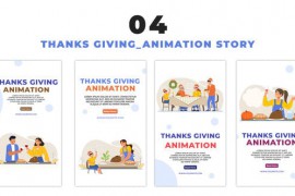 Thanksgiving Themed Greeting 2D Avatar Instagram Story 48662107