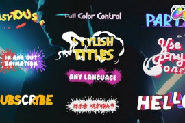 Stylish Titles | FCPX 26101039