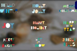 Christmas Greetings Phrases | Premiere Pro MOGRT 49325187