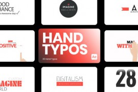 Hand Typos for After Effects 44085350