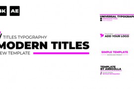 Modern Glitch Titles | AE 45179653