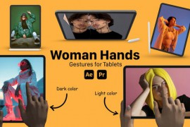 Female Hand Gesture for Tablets 51757494