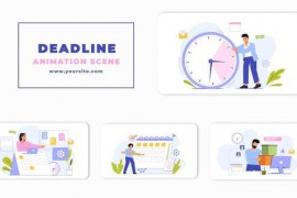 Work Deadline Vector Animation Scene 47349311