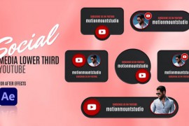 Social Media Lower Thirds - Youtube 48665980