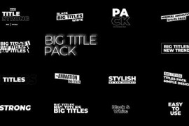 Big Titles 2.0 | After Effects 44464964