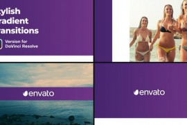 Stylish Gradient Transitions | DaVinci Resolve 50222407
