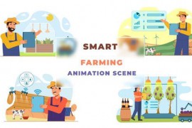 Smart Farming Animation Scene 43069875
