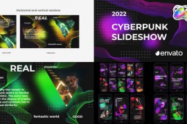 Cyberpunk Glitch Slideshow for FCPX 45282319