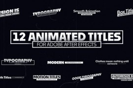 12 Animated Titles | After Effects 51550581