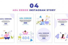 404 Error Facing Flat Character Instagram Story 47439253