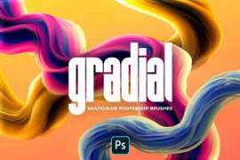 Chromasupply – Gradial: Multicolor Brushes (Photoshop)