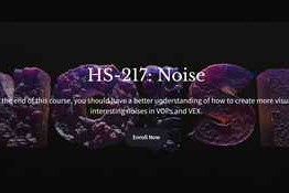 Houdini School – HS – 217-Noise