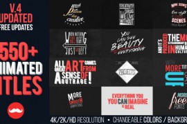 Animated Titles Pack 13435390
