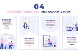 Internet Services and User 2D Vector Instagram Story 47450335