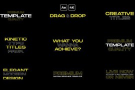 Animated Text Titles | After Effects 51888345