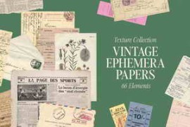 Pixelbuddha – Vintage Paper Ephemera Textures 4955