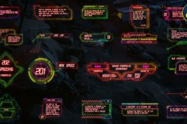 HUD Interface Titles fpr DaVinci Resolve 45681254