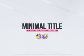 Minimal Title Animations for FCPX 33547065