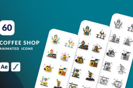 Coffee Shop Animated Icons | After Effects 48714963