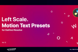 Left Scale Motion Text Presets Vol.12 for DaVinci Resolve 47355614
