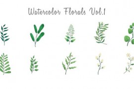 Watercolor floral elements Vol.1 33561781