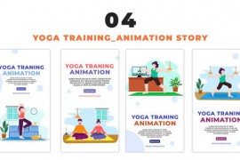 Flat Design Avatar Yoga Training Instagram Story 48655550