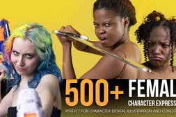 ArtStation – 500+ Female Character Expressions Reference Pictures by Grafit Studio