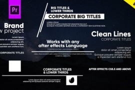 Clean Lines - Big Titles I MOGRT 22985494