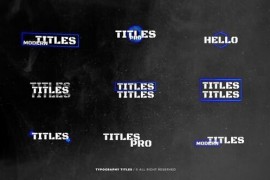 Typography Titles | AE 48876076