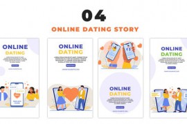 Online Dating Vector 2D Character Instagram Story 48660266