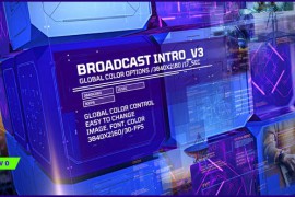 Broadcast Intro V_3/ Led Display Presentation/ Promo/ Corporate Main Event/ Meeting/ TV/ Analytics