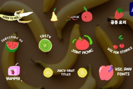 Juicy Fruit Titles for After Effects 48378411