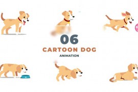 2D Animated Cartoon Dog Template 47494441